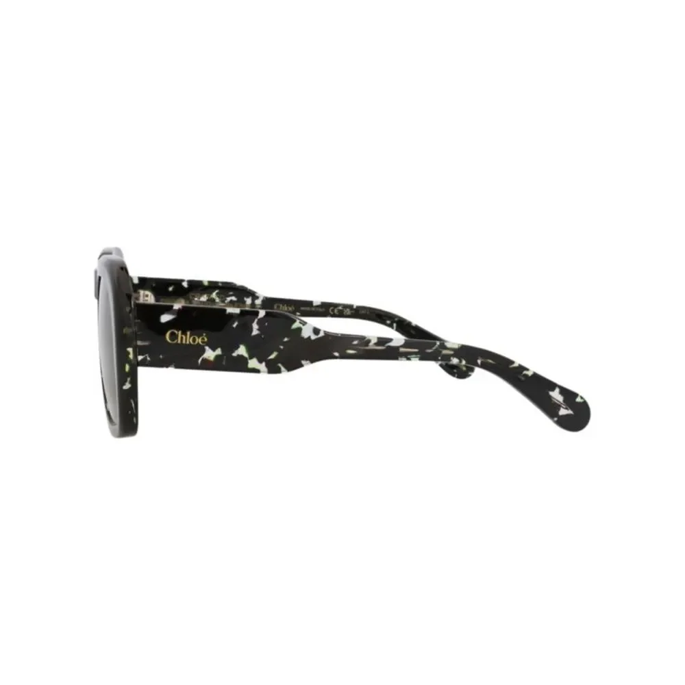 Chloé Square-Frame Recycled Acetate Sunglasses Black Womens